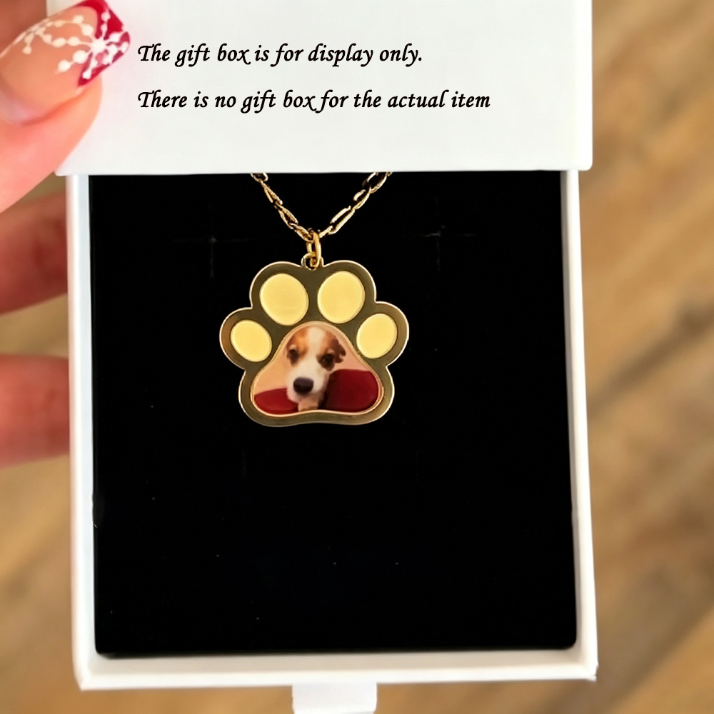 Pet Portrait Custom - Kalung Foto Cetak Warna Cakar Hewan