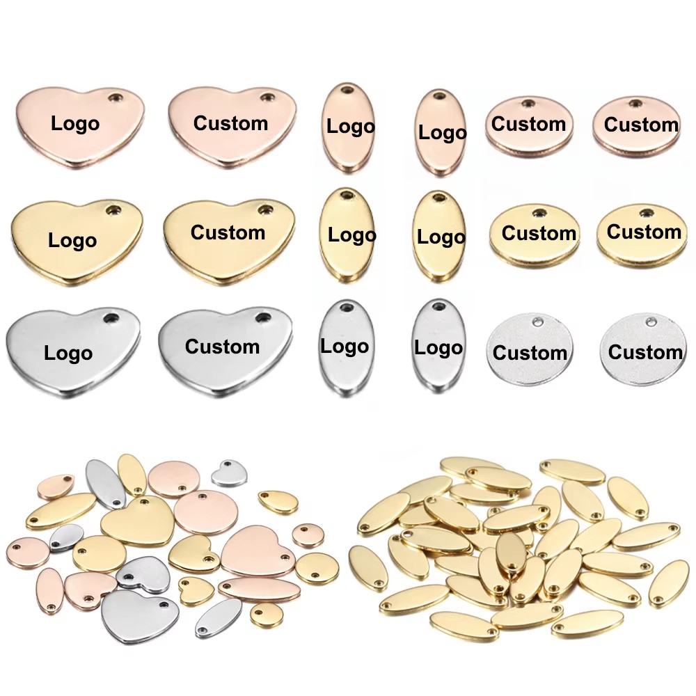 Pet Portrait Custom - 100 buah/lot LOGO ukiran Laser kustom