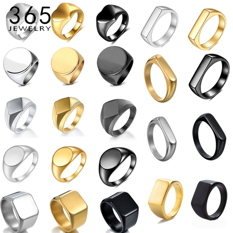 Initial Ring Custom - Cincin Nama Kustom Model Signet Halus