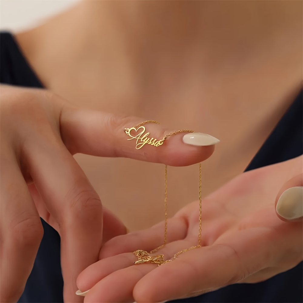 Kalung Hati Cinta Nama Kustom  - Birth Flower Necklace ulasan dan harga