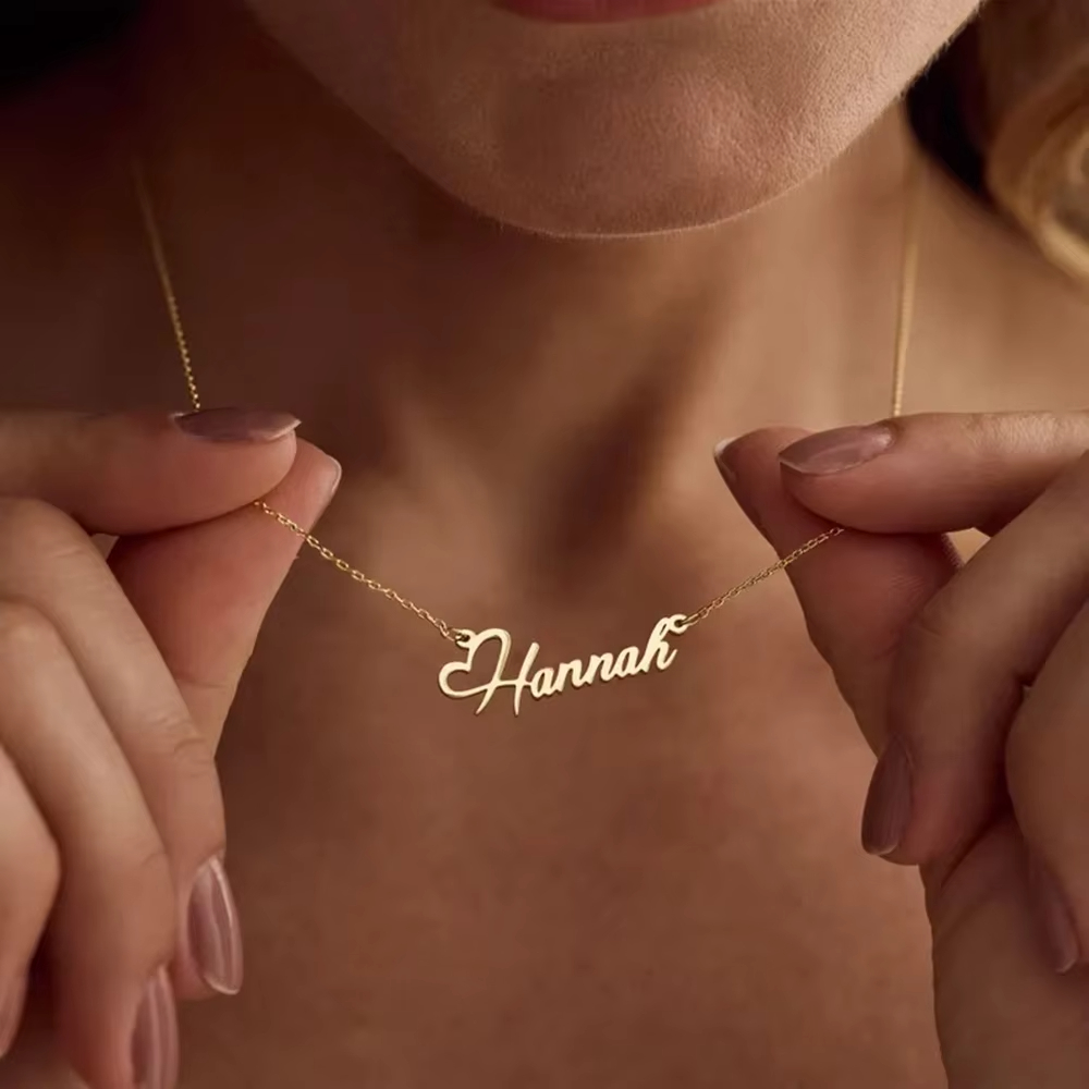Kalung Hati Cinta Nama Kustom  - Birth Flower Necklace ulasan dan harga