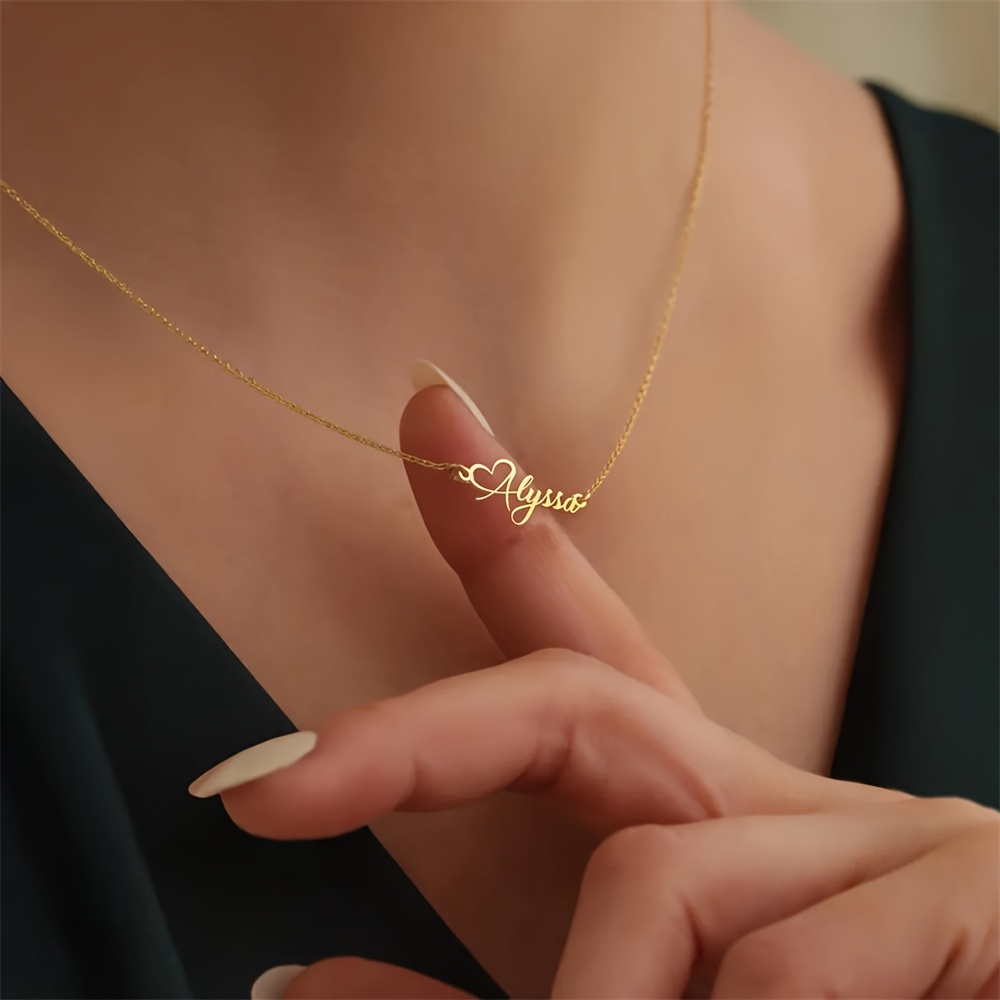Kalung Hati Cinta Nama Kustom  - Birth Flower Necklace ulasan dan harga