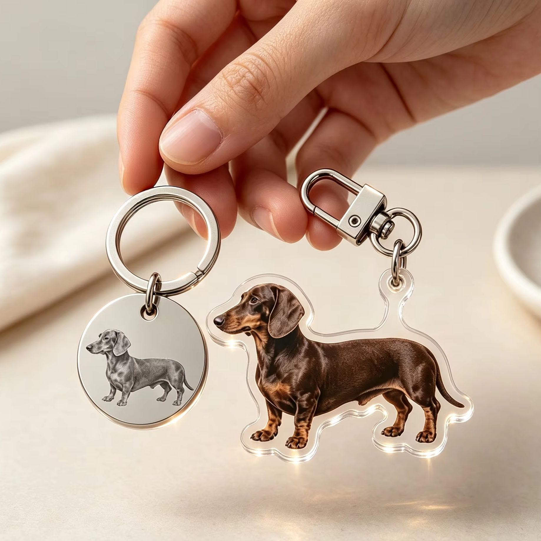 Set Gantungan Kunci Foto Hewan - Pet Portrait Custom ulasan dan harga
