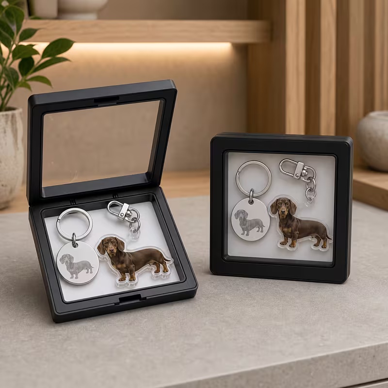 Set Gantungan Kunci Foto Hewan - Pet Portrait Custom ulasan dan harga