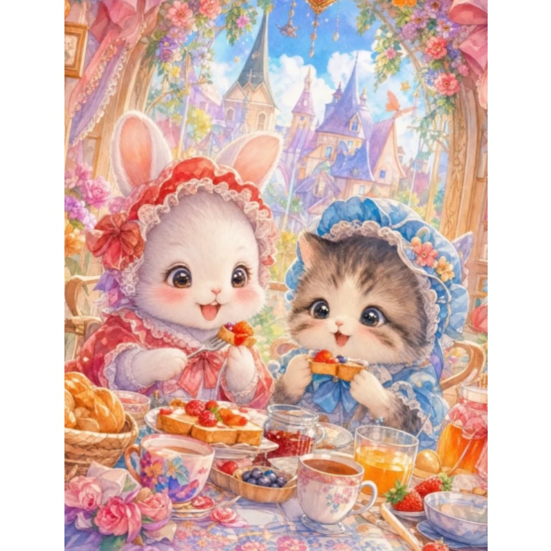 Lukisan Berlian dengan Motif K - Photo Mosaic Print ulasan dan harga