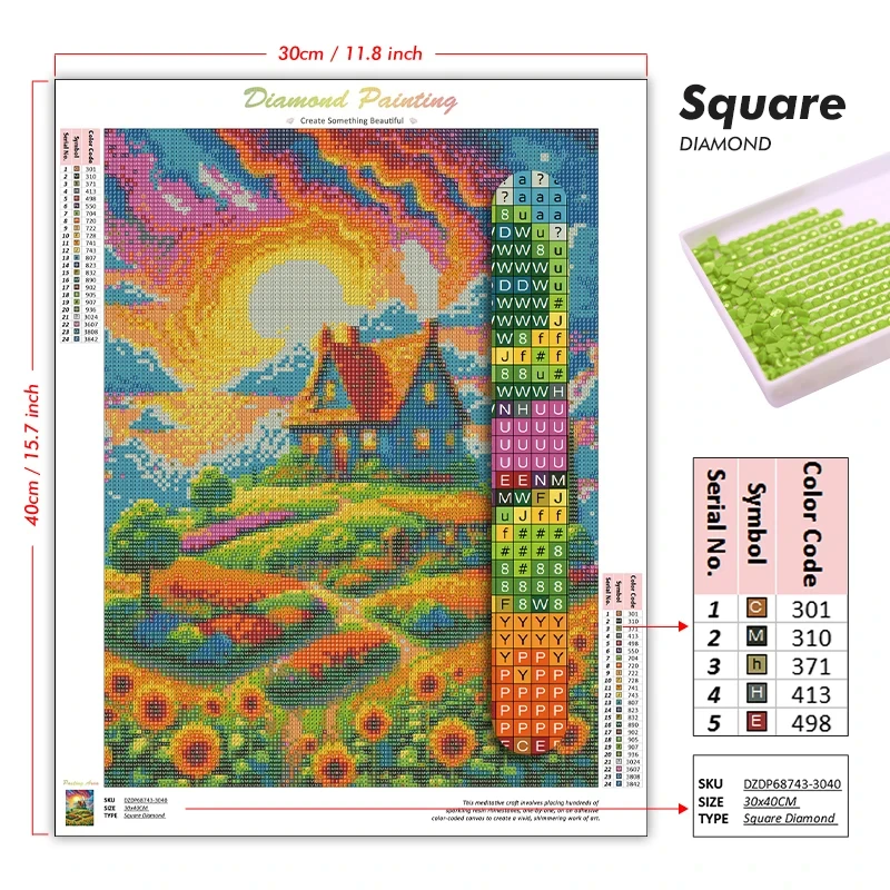 Lukisan Berlian dengan Motif K - Photo Mosaic Print ulasan dan harga