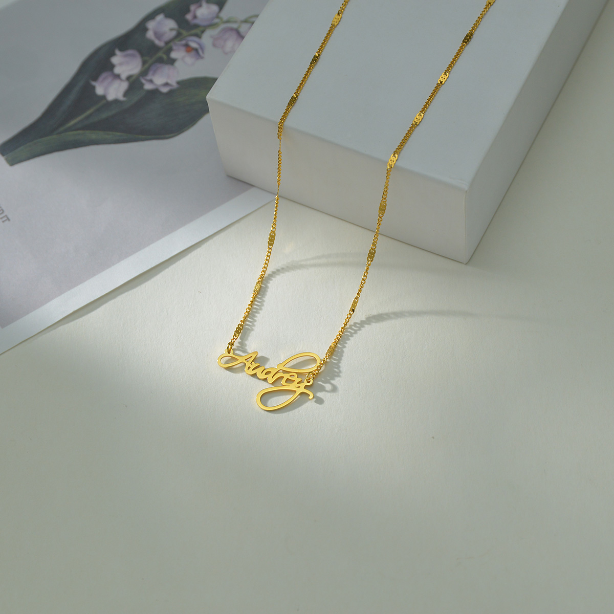 Atoztide Kalung Nama Baja Taha - Birth Flower Necklace ulasan dan harga